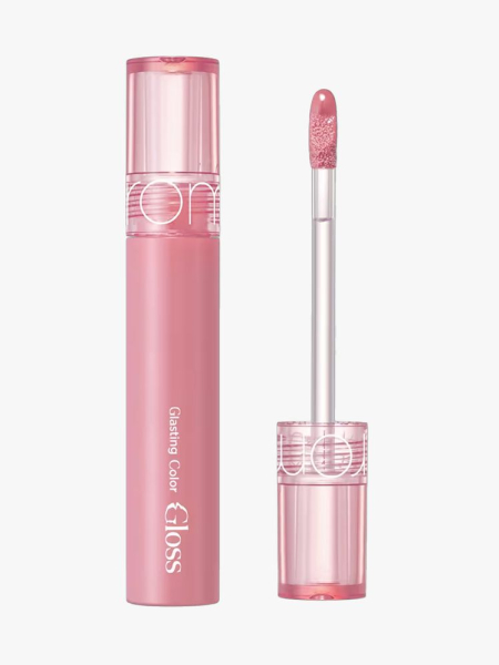 Rom&nd Glasting Color Gloss in branded component on a light gray background